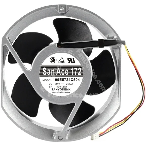 Sanyo 109E5724C504 24V 2.30A 4 Wires Axial Cooling Fan
