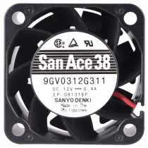 Sanyo 9GV0312G311 12V 0.4A 2 Wires Axial Cooling Fan