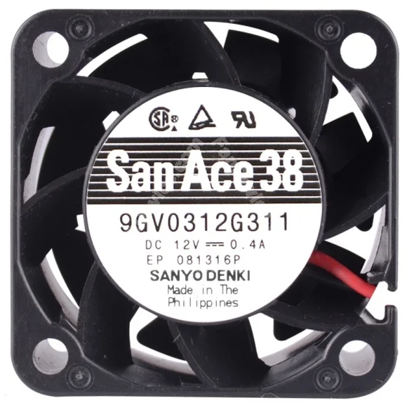 Sanyo 9GV0312G311 12V 0.4A 2 Wires Axial Cooling Fan
