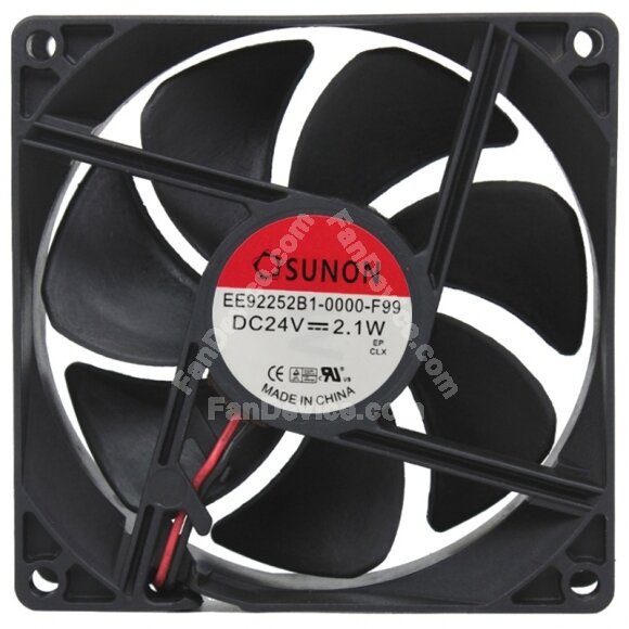 Sunon EE92252B1-0000-F99 24V 2.1W 2 / 3 Wires Cooling Fan