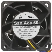 Sanyo 9GA0612P1J03 12V 1.5A 4 Wires PWM Axial Cooling Fan