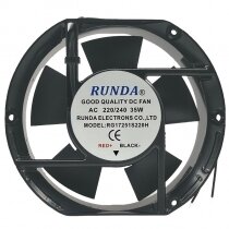RUNDA RG17251S220H 220/240V 35W 2 Wires Axial Cooling Fan