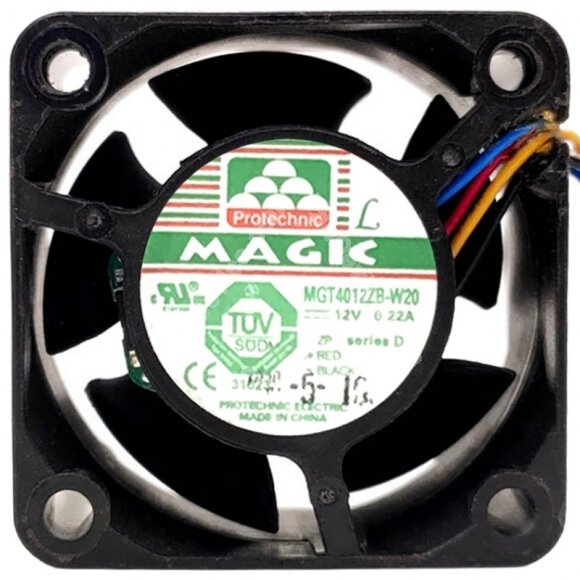 Magic MGT4012ZB-W20 12V 0.22A 3 Wires Axial Cooling Fan