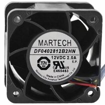 MARTECH DF0402812B2HN 12V 2.0A 4 Wires Axial Cooling Fan