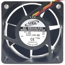 ADDA AD0624UB-A73GP 24V 0.15A 3 Wires Axial Cooling Fan