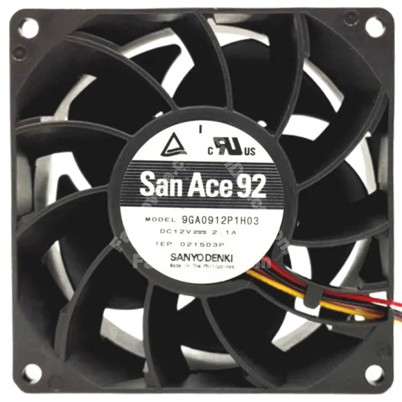 Sanyo 9GA0912P1H03 12V 2.1A 4 Wires Axial Cooling Fan