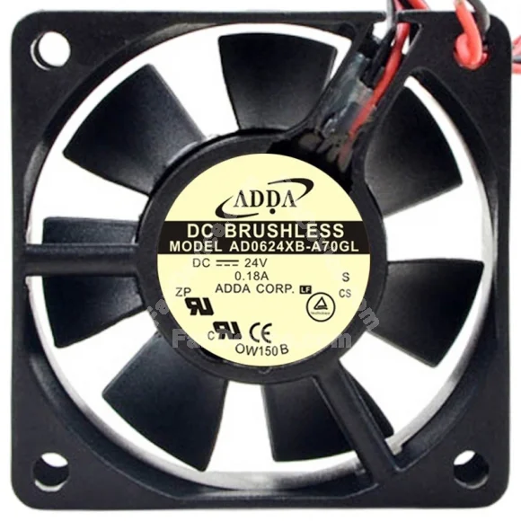 ADDA AD0624XB-A70GL 24V 0.18A 2 / 3 Wires Cooling Fan