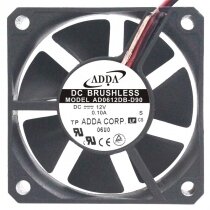ADDA AD0612DB-D90 12V 0.10A 2 / 3 Wires Axial Cooling Fan