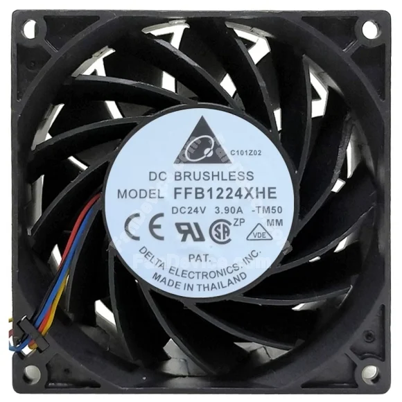 Delta FFB1224XHE 24V 3.90A 2 / 3 / 4 Wires Cooling Fan