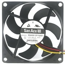 Sanyo 9GA0812P7G001 12V 0.29A 4 Wires Axial Cooling Fan