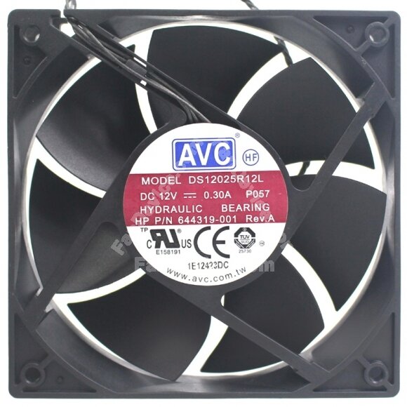 AVC DS12025R12L 12V 0.30A 4 Wires PWM Axial Cooling Fan