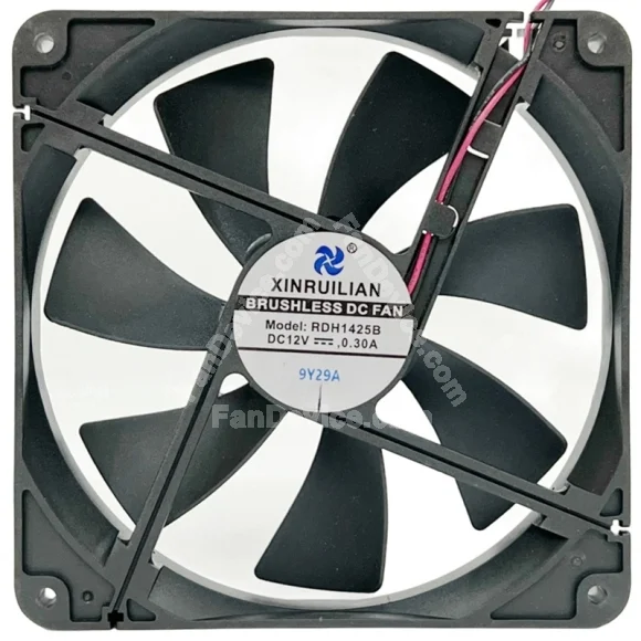 XINRUILIAN RDH1425B 12V 0.30A 2 Wires Axial Cooling Fan