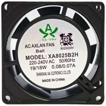 XA-CQJ XA8025B2H 220-240V 0.08/0.07A 19/18W Ball Bearing Cooling Fan