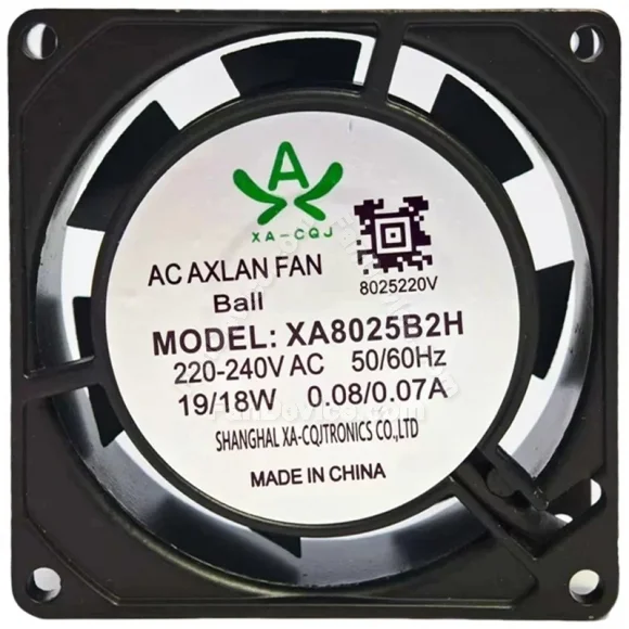 XA-CQJ XA8025B2H 220-240V 0.08/0.07A 19/18W Ball Bearing Cooling Fan