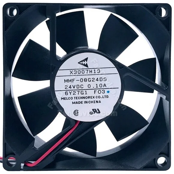 Mitsubishi MMF-08G24DS FO3 DC 24V 0.10A 2 Wires Axial Cooling Fan