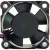 YLX YF-2510S 12V 0.08A 2 Wires Axial Cooling Fan