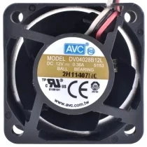 AVC DV04028B12L 12V 0.36A 3 Wires Ball Bearing Cooling Fan