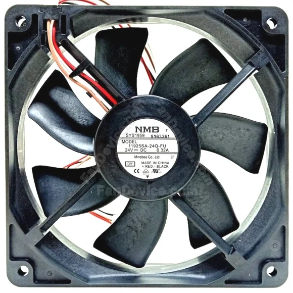 NMB 11925SA-24Q-FU DC 24V 0.32A 4 Wires Axial Cooling Fan