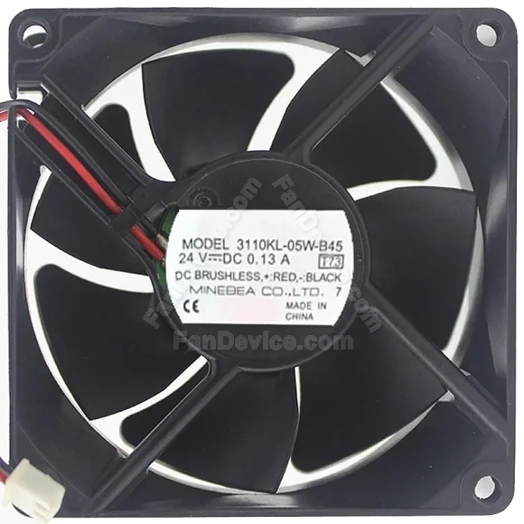NMB 3110KL-05W-B45 24V 0.13A DC Brushless 2 Wires Axial Cooling Fan