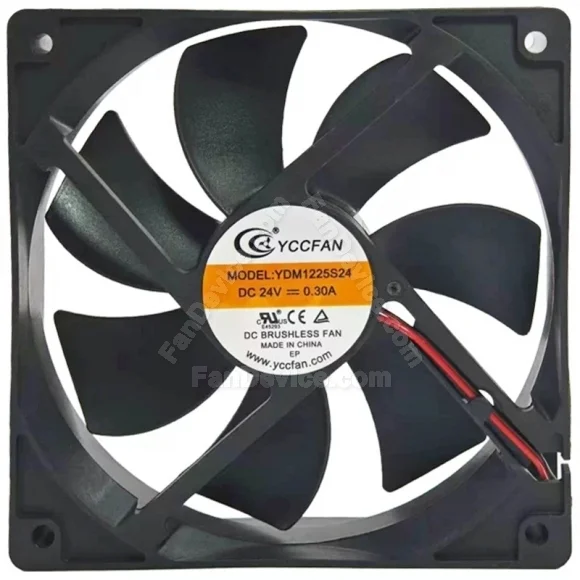 YCCFAN YDM1225S24 24V 0.30A DC Brushless 2 Wires Axial Cooling Fan