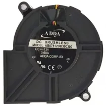 ADDA AB07512UB300300 12V 0.60A DC Brushless 3 Wires Blower Cooling Fan