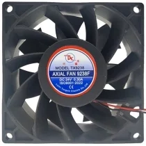 TX TX9238F DC 24V 0.30A 2 Wires Axial Cooling Fan