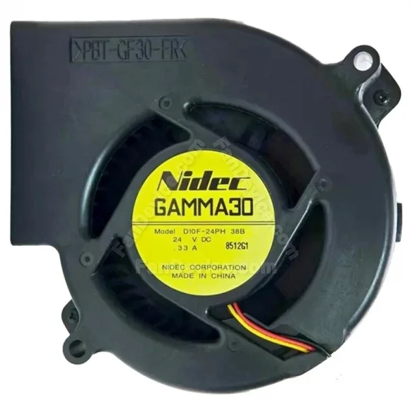 Nidec D10F-24PH 38B DC 24V 0.33A 3 Wires Blower Cooling Fan