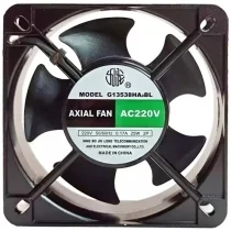 JIULONG G13538HA2BL AC 220V 0.17A 25W 2 Wires Axial Cooling Fan
