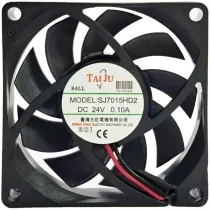 TAIJUN SJ7015HD2 DC 24V 0.10A 2 Wires Axial Cooling Fan