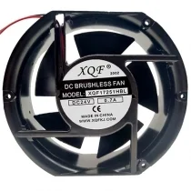 XQF XQF17251HBL DC 24V 0.7A 2 Wires DC Brushless Axial Cooling Fan