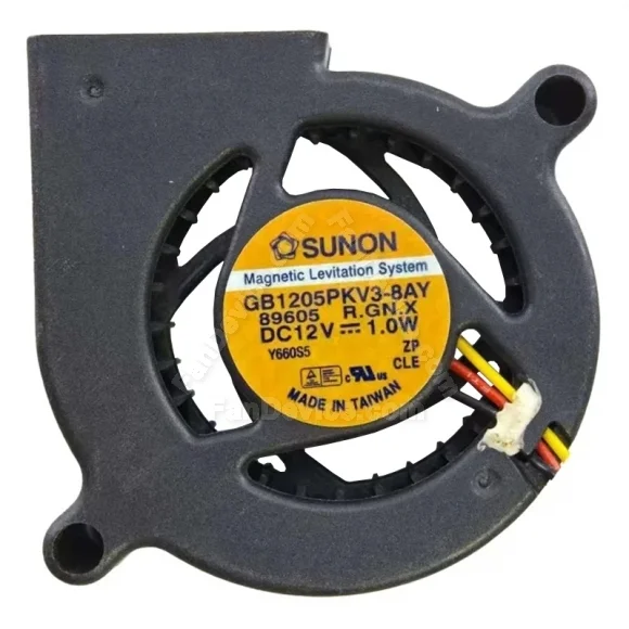 Sunon GB1205PKV3-8AY R.GN.X 12V 1.0W 3 Wires Maglev Cooling Fan