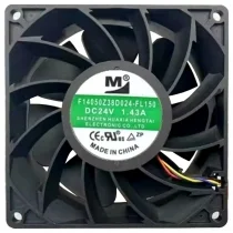 YM F14050Z38D024-FL150 DC 24V 1.43A 4 Wires Axial Cooling Fan