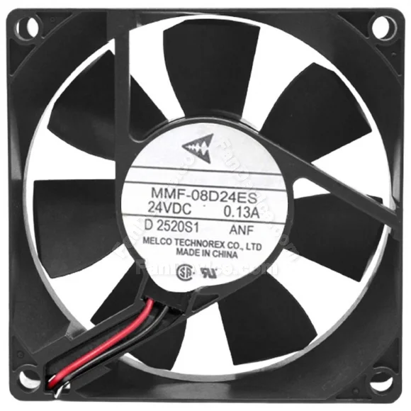 Mitsubishi MMF-08D24ES ANF DC 24V 0.13A 2 Wires Axial Cooling Fan