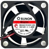 Sunon MF40201VX-000C-A99 DC 12V 1.38W 2 Wires Maglev Cooling Fan