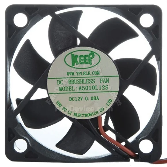 KEEP A5010L12S 12V 0.08A 2 Wires DC Brushless Axial Cooling Fan