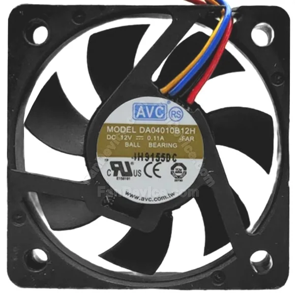 AVC DA04010B12H 12V 0.11A 2 / 3 / 4 Wires Ball Bearing Cooling Fan