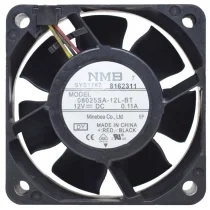 NMB 06025SA-12L-BT DC 12V 0.11A 3 Wires Axial Cooling Fan