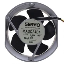 Servo MADC24B4 DC 24V 0.54A 13W 2 / 3 Wires Axial Cooling Fan