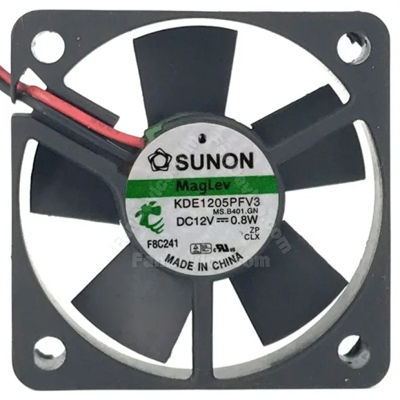Sunon KDE1205PFV3 DC 12V 0.8W 2 Wires Maglev Axial Cooling Fan
