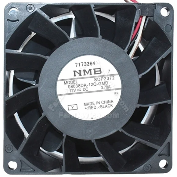 NMB 08038DA-12Q-GMD DC 12V 3.70A 4 Wires Axial Cooling Fan