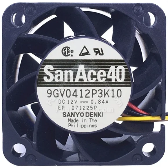 Sanyo 9GV0412P3K10 DC 12V 0.84A 4 Wires PWM Axial Cooling Fan