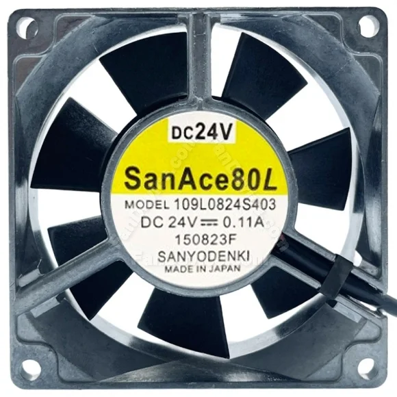 Sanyo 109L0824S403 DC 24V 0.11A 2 Wires Axial Cooling Fan