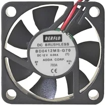 BERFLO BD0412MS-G70 12V 0.08A DC Brushless 2 Wires Axial Cooling Fan