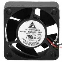 Delta ASB02512MA DC 12V 0.06A 2 Wires Brushless Axial Cooling Fan