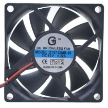 GT0712MB-20 DC 12V 0.22A 2 Wires / 3 Wires Brushless Axial Cooling Fan