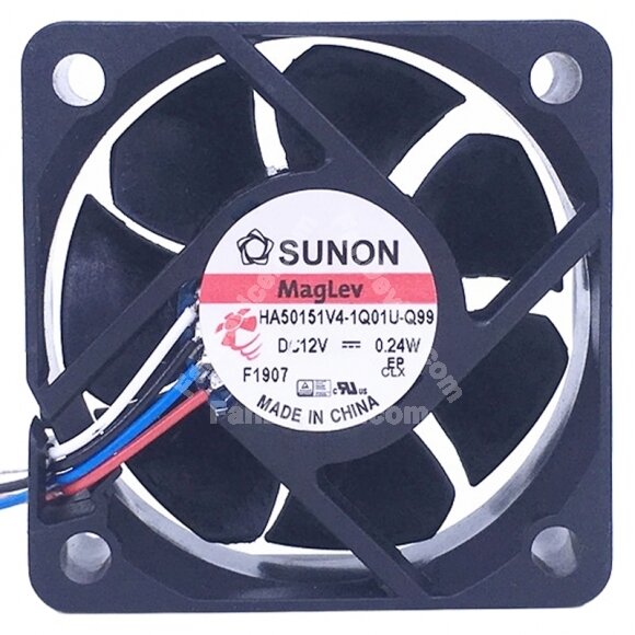 Sunon Maglev HA50151V4-1Q01U-Q99 DC 12V 0.24W 4 Wires Axial Cooling Fan