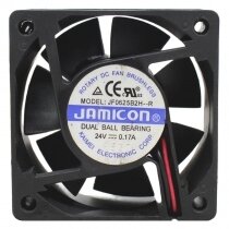 JAMICON JF0625B2H-R DC 24V 0.17A Dual Ball Bearing Axial Cooling Fan