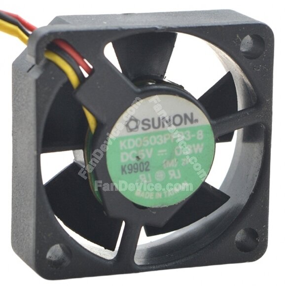 Sunon KD0503PFB3-8 DC 5V 0.3W 3 Wires 3010 Axial Cooling Fan