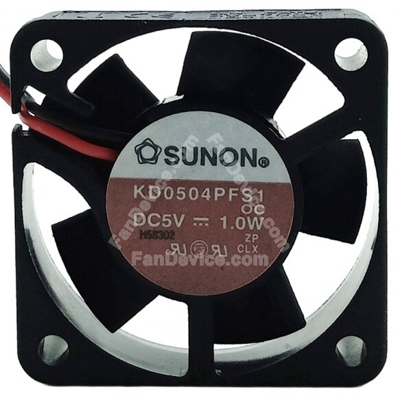 Sunon KD0504PFS1 DC 5V 1.0W 2 Wires 4010 Axial Cooling Fan