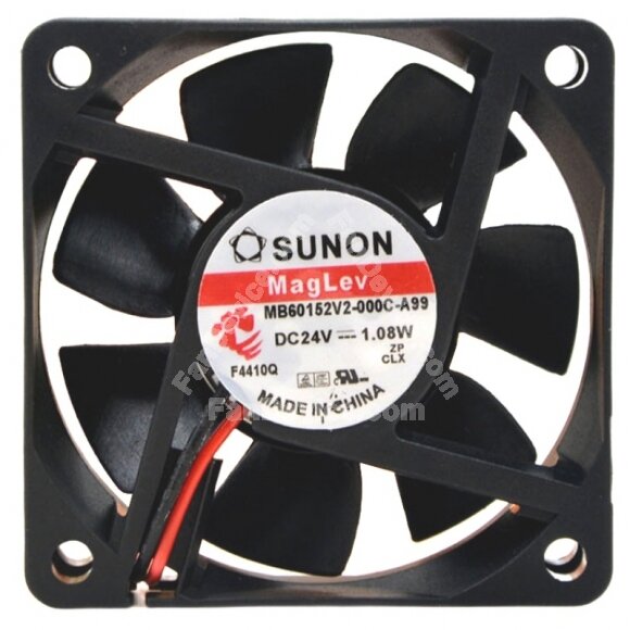 Sunon Maglev MB60152V2-000C-A99 DC 24V 1.08W 2 Wires Axial Cooling Fan